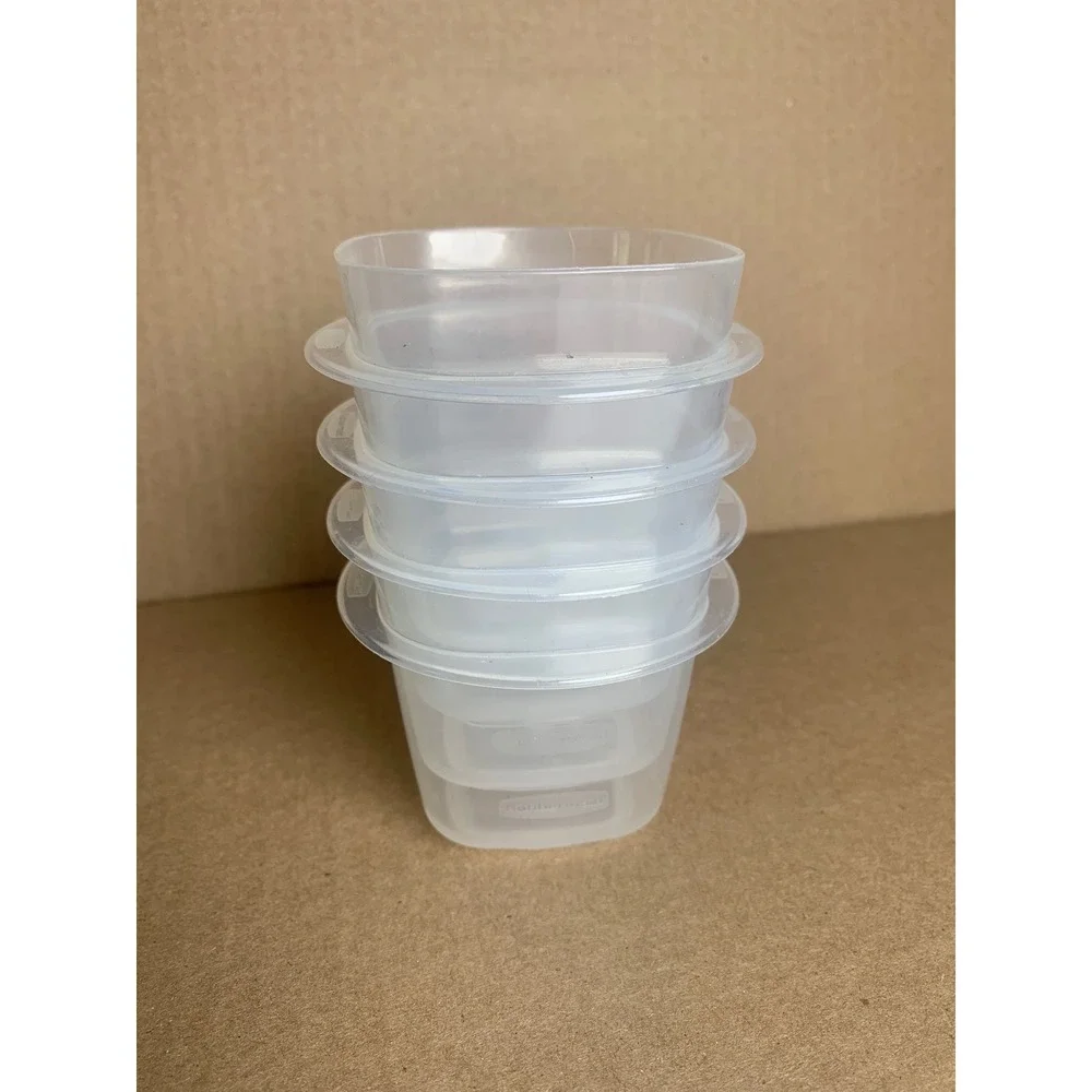 Rubbermaid TakeAlongs 4oz 118ml Small‎ Food Storage Containers Set of 4 No Lids